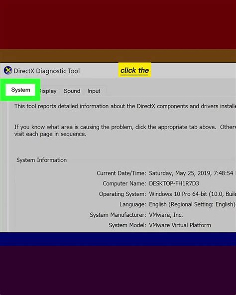 Checking your version of DirectX .